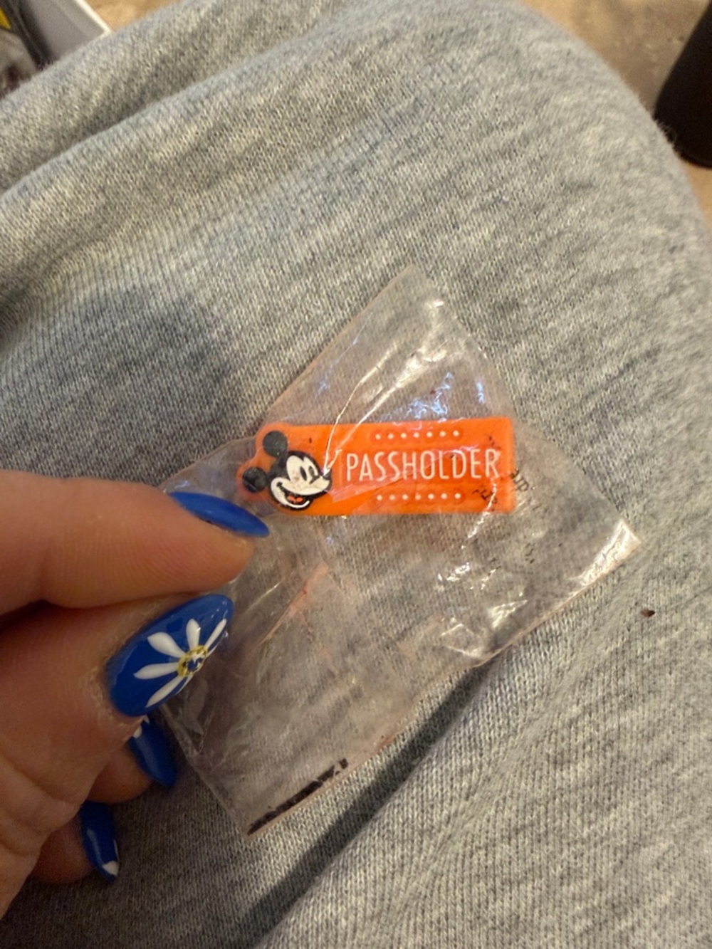 Discontinued never worn Disney Orange Passholder band slider (authentic)